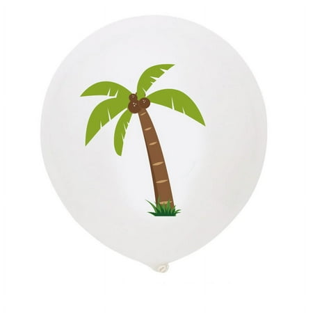 Hawaii Party Decorated Pineapple Flamingo Turtle Leaves Latex Balloons 10pcs
