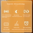 thumbnail image 3 of 4-in-1 Wireless Fast Charger Alarm Clock RGB Night Light Wireless Charging Station for Watch Phone White for Samsung, 3 of 5