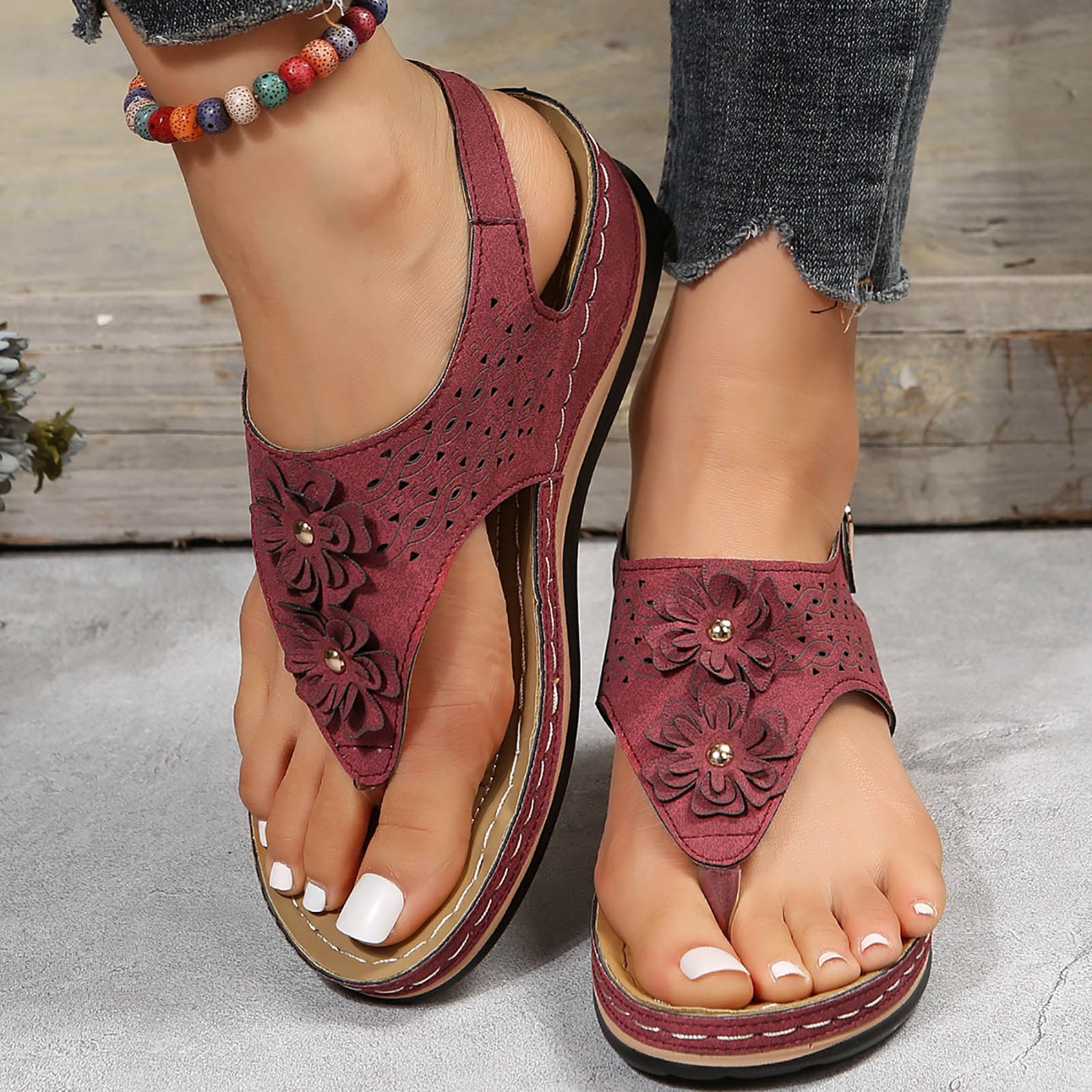 Birkenstock Gizeh Womens Flat Toe-Post Mule Sandals - Black Patent