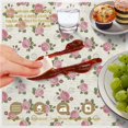 thumbnail image 6 of Pioneer Flower Floral Print Pattern Round Tablecloth 60 X 60 Inch, Wrinkle Resistant Wipeable Table Cloth for Kitchen Dining Picnic Patio Party, 6 of 6