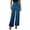 Blue, variant on XFLWAM Womens High Waist Casual Loose Sparkle Sequin Shiny Wide Leg Palazzo Pants Trousers Yellow XL