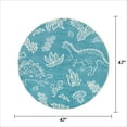 thumbnail image 4 of Mainstays Blue Dinosaur Round Indoor Rug, 47" Round, 4 of 6