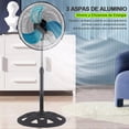 thumbnail image 4 of Ventilador Pedestal Piso y Pared 3en1 Kimhi Con 3 Aspas 18 Pulgadas De 3 Velocidades Para Hogar Oficina Escuela Rotación 180° Multiposicion Oscilatorio, 4 of 7