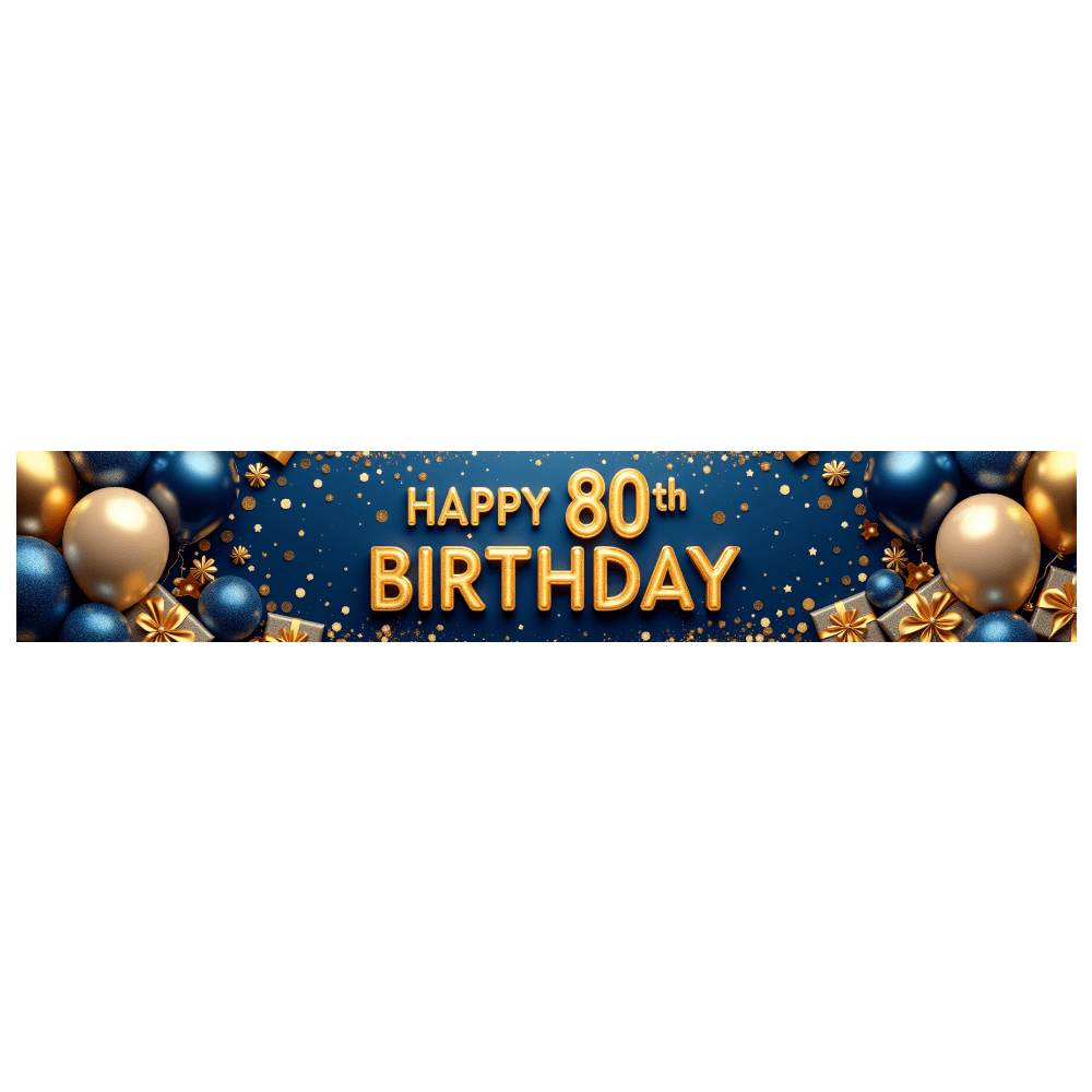 Golden Theme Banner Decorative Balloons Celebration Banner for Birthday Party Indoor Celebration Festive Decoration