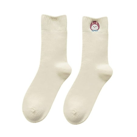 

Cptfadh Fashion Winter Keep Warm Women Printed Ladies Breathability Thick Socks