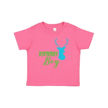 

Inktastic Birthday Boy Deer Head Deer Antlers Gift Baby Boy T-Shirt