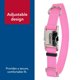 thumbnail image 5 of Collar para perro Coastal con hebilla metálica ajustable, rosa, 2 cm, 25-36 cm, 5 of 7