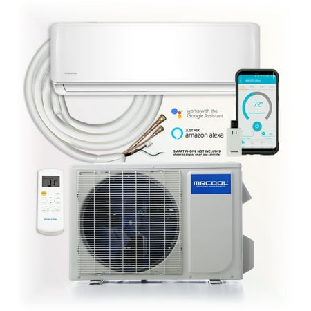 MRCOOL DIY 36,000 BTU Ductless Mini Split AC and Heat Pump with Wireless-Enabled Smart Controller