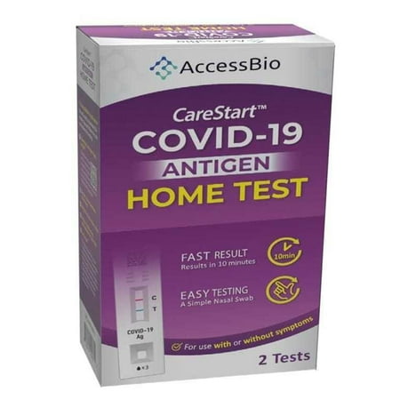 CareStart™ COVID-19 Antigen Home Test - 2 Tests Each