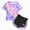 A116-Light Purple, variant on Toddler Girl Summer Clothes Outfits Kids Cotton Short Sleeve Shirt Shorts Set,Lightweight 6-12 Months 12-24 Months 2t 3t 4t 5t 6t 7t 8t 9t Children 3-4 Years