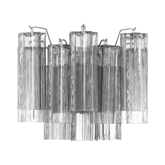 Crystorama Addis 2 Light Polished Chrome Wall Mount - 14.5"W x 11.5"H x 9.75"D