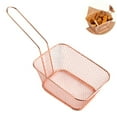 thumbnail image 5 of LShunze Mini Square Fry Baskets,Stainless Steel Fry Basket with Handle Steel French Fry Chip Basket French Fries Desk Food Presentation Mesh Basket Kitchen Cooking Tool, 5 of 8