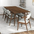 thumbnail image 4 of Adams 9-Piece Solid Wood Walnut Dining Room&Kitchen Furniture Set, 4 of 6