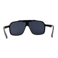 thumbnail image 2 of Mens Racer Mobster Fashion Oversize Sunglasses All Black, 2 of 4