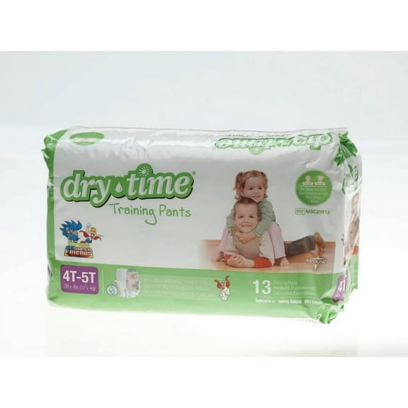 Medline DryTime Disposable Training Pants, X-Large, 4T - 5T, White, 13 Training Pants Per Bag, Adult Case Of 8 Bags Unisex