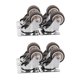 thumbnail image 1 of 12X Mini Ruedas 1 Pulgada / 25 mm de Diámetro, Rueda Ultra Silenciosa para Cajones Librero, 1 of 8