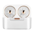 thumbnail image 1 of Portable USB Dual Head Air Cooling Fan Super Quiet Dual Head Humidifier for Car, 1 of 5