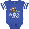 thumbnail image 3 of Inktastic My Babcia Loves Me Girl Owl Girls Baby Bodysuit, 3 of 5