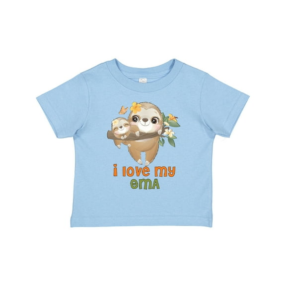 Inktastic Sloth I Love My Oma Boys or Girls Toddler T-Shirt