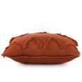 thumbnail image 6 of LR Home Solid Cinnamon Chevron Shag Throw Pillow, 6 of 9