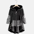 thumbnail image 2 of jsaierl Fuzzy Fleece Jacket Women full zip with Hoodie Sherpa Hooded Pullover Sweatshirt Oversized Sweaters with Pocket, 2 of 4