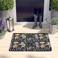 thumbnail image 2 of Day Of the Dead Halloween Flannel Non Slip Door Rugs,Washable Door Mats Indoor,Decorative Door Mats,Dirt-Resistant and Absorbent Doormat for Entrance,Bedroom,Kitchen,Bathroom,31.5"x17", 2 of 4
