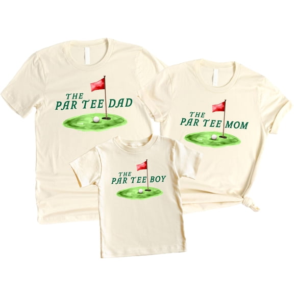 The Par Tee Boy or Girl Matching Family Birthday Shirts Par Tee Dad Adult Medium - Sold Individually