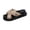 Khaki, variant on Women's Slides Sandals Denim Cross Strap Platform with Buckle Non Slip Fashion Comfortable Studded Slip On Beach Mules For Casual Party Date Walking Shoes Sky Blue 7.5 Wide