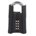 thumbnail image 1 of Candado de combinación con contraseña y código de 4 dígitos, cerradura de seguridad para puerta a prueba de agua, 1 of 15