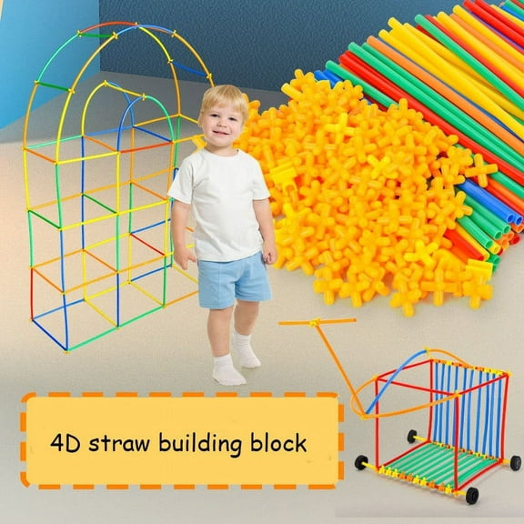 4D Pipe Building Blocks for Kids, DIY Assembling Pipeline Tunnel Model, Educational STEM Toy for Children, Creative Construction and Puzzle Game, 100% Fun Learning Toy