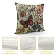 thumbnail image 4 of Floral and Plants Throw Pillow Cushion Cover Butterfly on Beautiful Flower Pillow Case Decorative Square Accent Pillow Case, 4 of 5