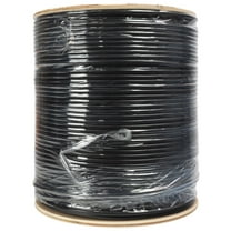 NavePoint CAT5e Outdoor Gel Filled Direct Burial Rated, 1000ft, Solid Conductor, Black, Bulk Ethernet Cable, 24AWG 4 Pair, Unshielded Twisted Pair (UTP)