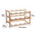 thumbnail image 3 of Soporte Para Vino Estante De Madera Para Vino Estante Para Vino Soporte De Exhibición Para Gabinete De Vino Para El Hogar Sala De Estar Cocina Bar sonducket HA017291-00, 3 of 7