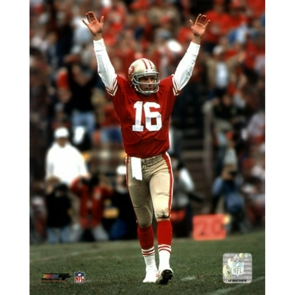 Joe Montana Celebrating touchdown 2 Photo Print (11 x 14) Walmart