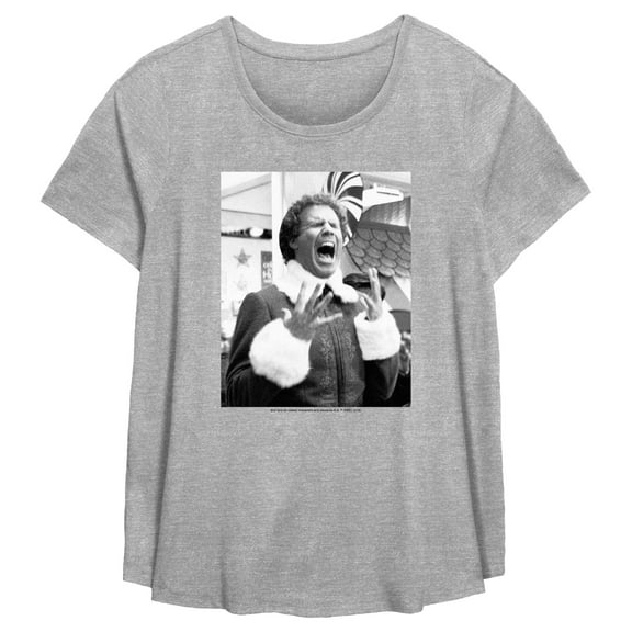 Women's Elf Buddy Christmas Excitement Graphic T-Shirt