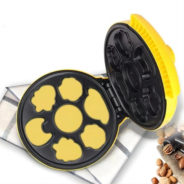 Mini Waffle Maker With 25 Holes – Non-Stick Surface, 950W, Stainless Steel, For Pancakes, Muffins & Snacks, Includes Accessories