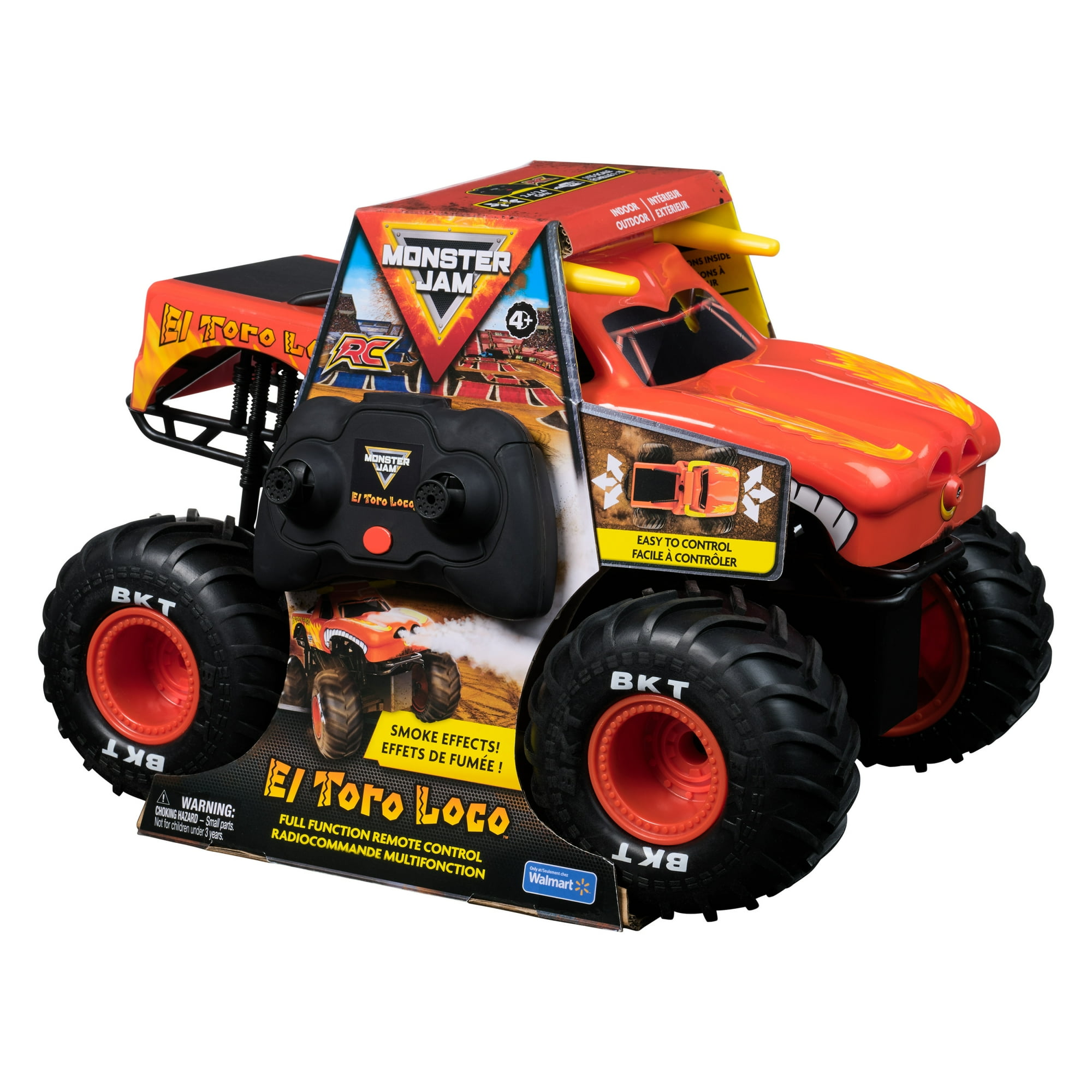 Monster Jam, El Toro Loco RC Monster Truck with Atomizer Smoke