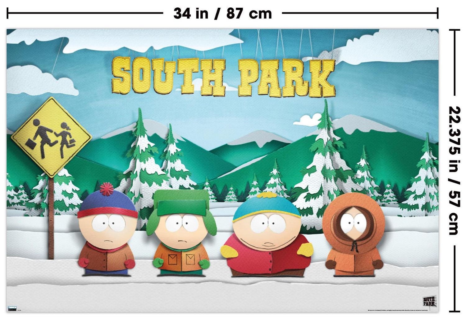 South Park - Bus Stop Wall Poster, 22.375" x 34"