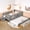 Gray, variant on Twin Bed with Built-in Bookshelves & Staircase – Kids Wooden Bed with Safety Rails, Trundle, and Book Storage, Premium Pine Wood Construction