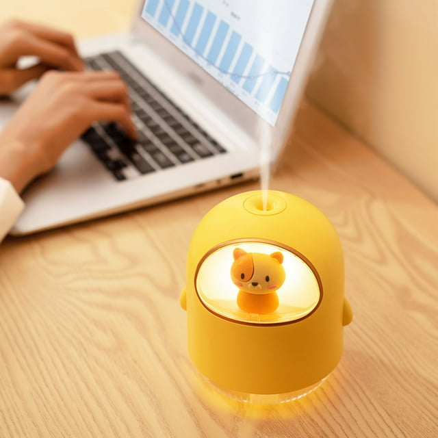 Boovnll Humidifiers for Bedroom, Space Humidifier,Mini Cute Pet Humidifier,Ambient Night Gift, Humidifier, Humidifier Large Room, Cool Mist Humidifiers for Bedroom