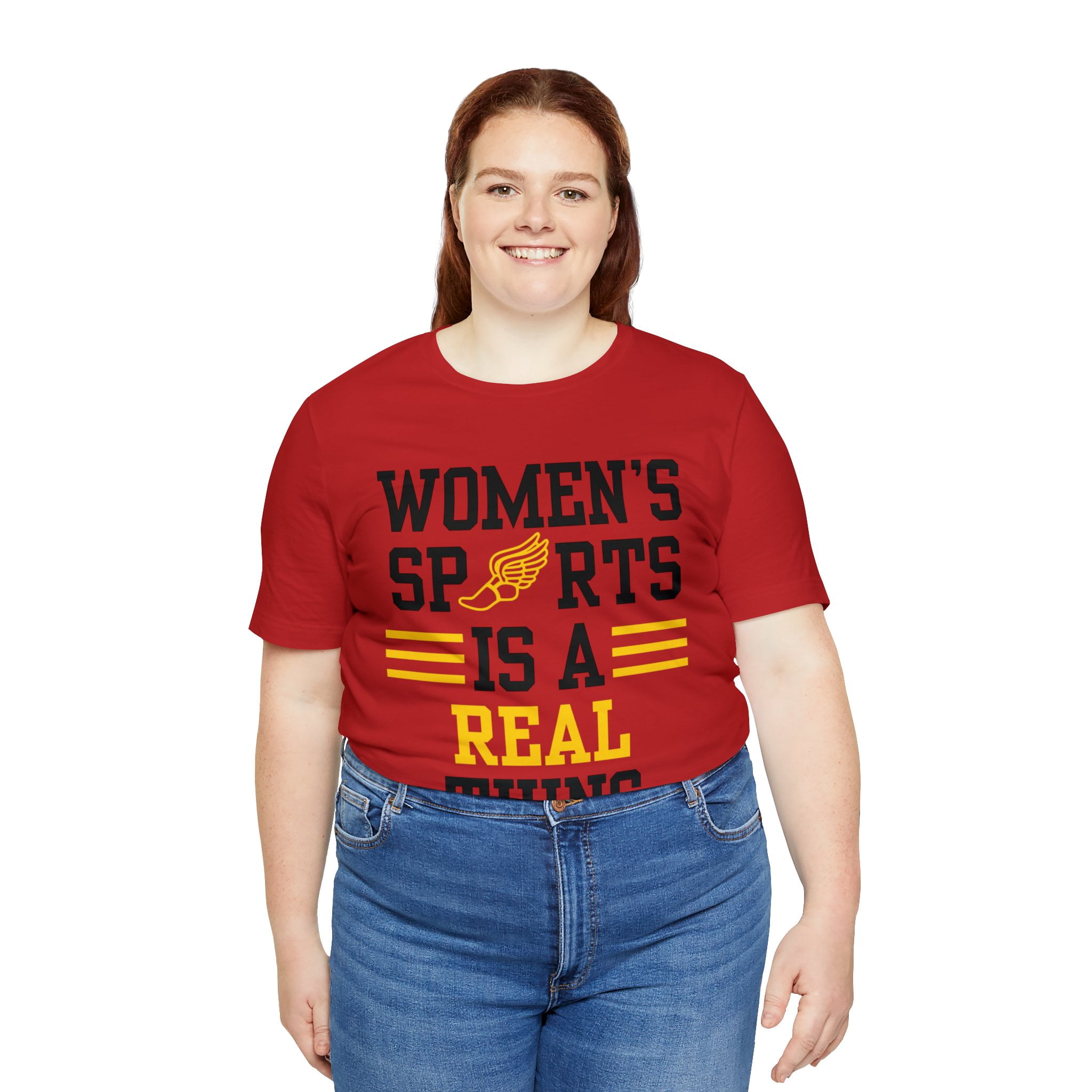 DJH Apparel | Women's Sports Is A Real Thing Track & Field Unisex Tshirt