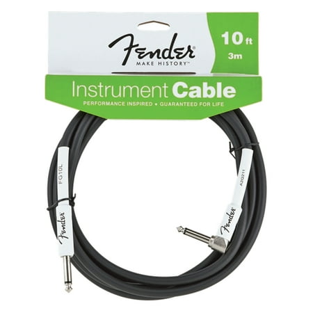 Fender 10' Angle Instrument Cable Black