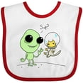 thumbnail image 3 of Inktastic Alien and Astronaut Kitty Cat Boys or Girls Baby Bib, 3 of 4
