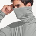 thumbnail image 5 of TMOYZQ Men's Sun Protection Hoodie Shirts Quick Dry UPF 50+ Long Sleeve Fishing Lightweight Shirts with Mask Sun Guard, 5 of 6