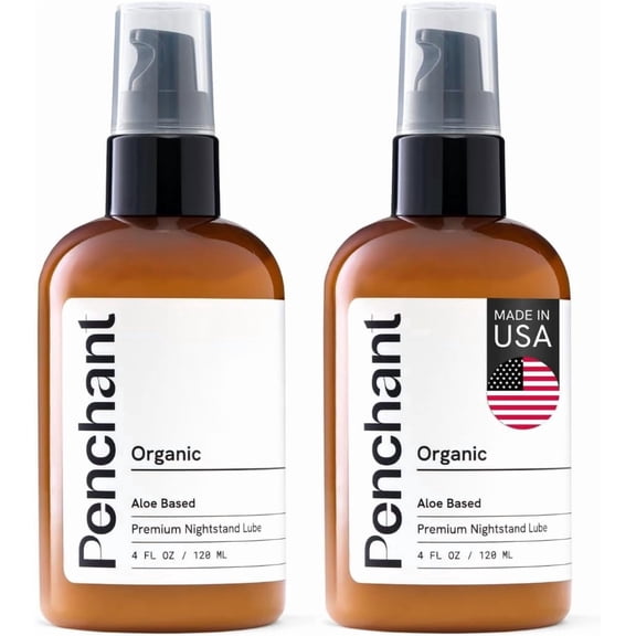 Penchant Organic Aloe Vera Lubricant 8oz 240ml Water Based Personal Glide Gel Aloe Infused