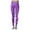 Purple, variant on Wdgfv Women's Sequin Leggings Fashion Casual Sequin Solid Color Printed Athletic Sport Leggings for Yoga Fitness Workout and Daily Wear Blue L