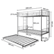 thumbnail image 2 of Litera Base Con Cama Extra Individual, 2 of 7