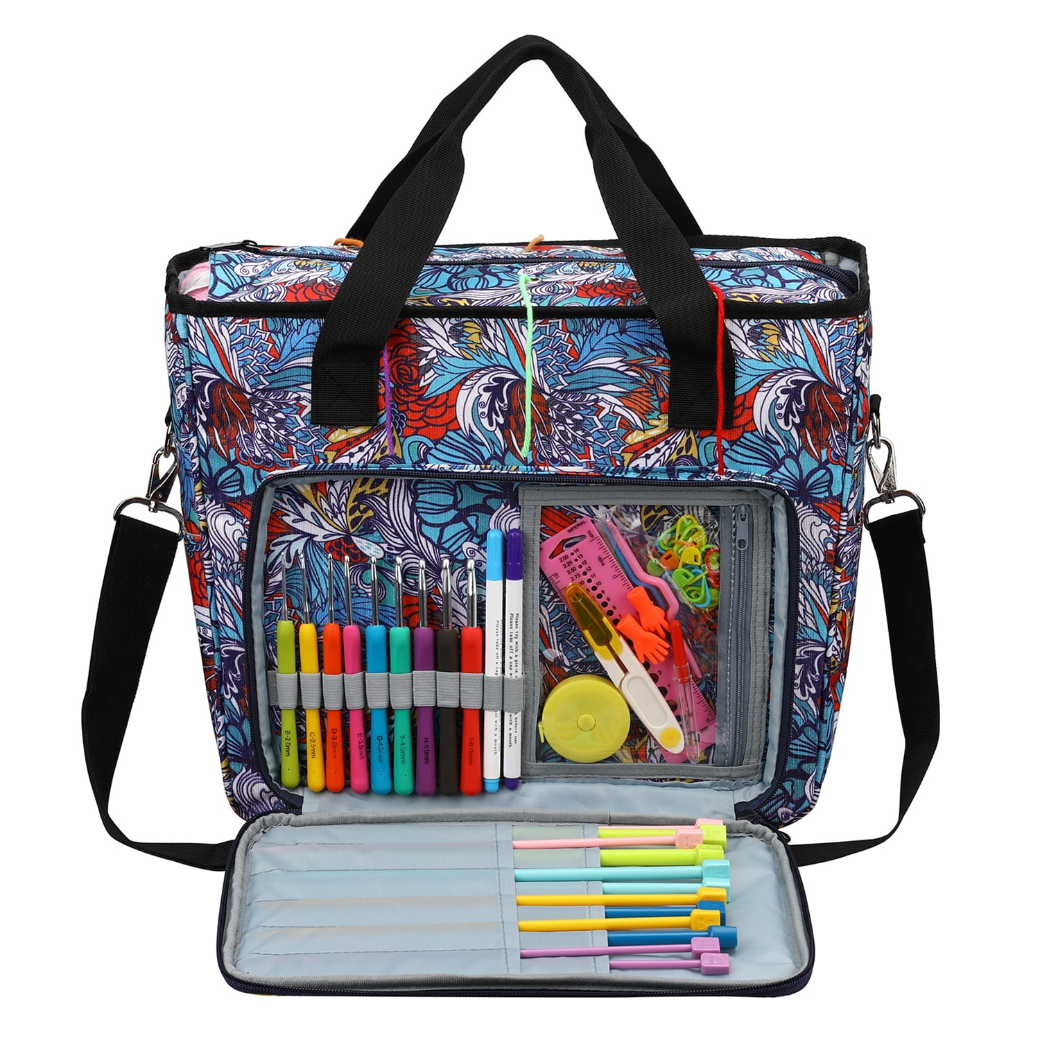 Exquisite Knitting Tools Storage Bag Home Dormitory Storage Organizer Yarn Knitting Needle Crochet Hook Storing Tote Bag