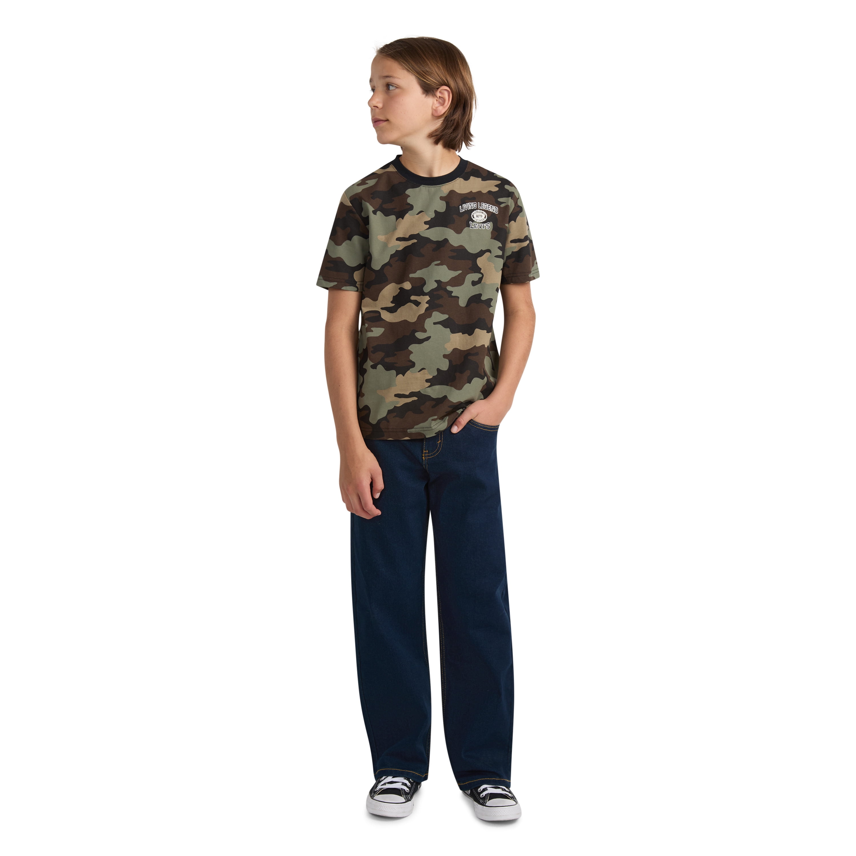 Levi Boys Loose Straight Fit Denim Jeans, Sizes 8-20