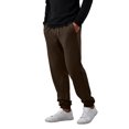 thumbnail image 6 of IAJDKMEK Men's Jogger Sweatpants Tapered Leg - Drawstring Elastic Waist Fleece Lined Solid Color Casual Lounge Pants for Men Gym,Brown XL, 6 of 8